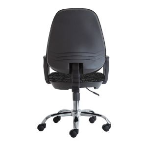 Ергономичен стол RFG Presto Chrome, текстил, до 120 kg, сив меланж