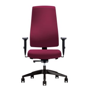 Ергономичен стол Interstuhl Goal 24/7, текстил, Synchronous механизъм, полиамидна основа, до 150 kg, бордо