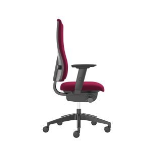 Ергономичен стол Interstuhl Goal 24/7, текстил, Synchronous механизъм, полиамидна основа, до 150 kg, бордо