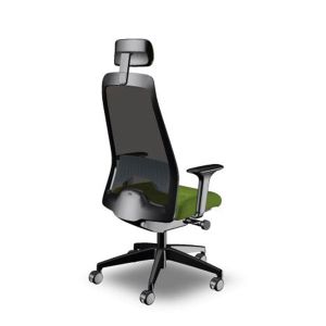 Ергономичен стол Interstuhl Every EV218, текстил, Synchronous механизъм, полиамидна основа, зелен