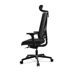 Ергономичен стол Rim Flexi Tech FX 1124, ST1 механизъм, до 120 kg, черен