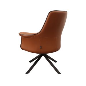 Посетителски стол RFG Nora 01 M, екокожа, до 120 kg, кафяв