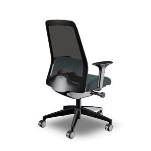 Ергономичен стол Interstuhl Every EV216, текстил, Synchronous механизъм, полиамидна основа, сив