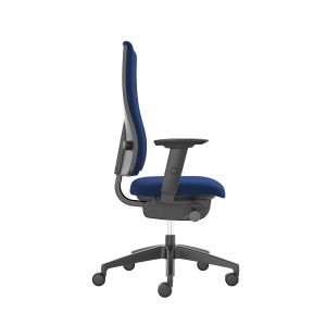 Ергономичен стол Interstuhl Goal 24/7, текстил, Synchronous механизъм, полиамидна основа, до 150 kg, сапфиреносин