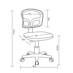 Детски стол RFG Honey Black, меш, до 100 kg, розов