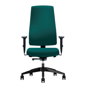 Ергономичен стол Interstuhl Goal 24/7, текстил, Synchronous механизъм, полиамидна основа, до 150 kg, син океан