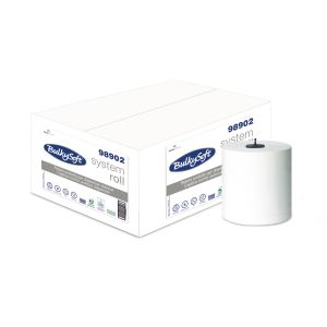 Кърпи за ръце Bulky Soft, на ролка, двупластови, целулоза, 250 m, 6 броя