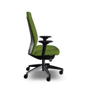 Ергономичен стол Interstuhl Every EV117, текстил, Synchronous механизъм, полиамидна основа, зелен