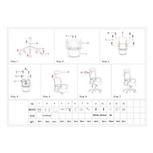 Директорски стол RFG Smart HB, дамаска и меш, Tilt механизъм, до 120 kg, черна седалка, светлосиня облегалка