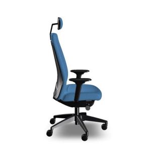 Ергономичен стол Interstuhl Every EV119, текстил, Synchronous механизъм, полиамидна основа, светлосин