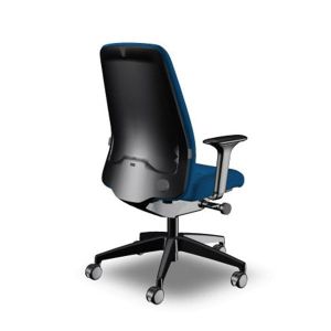 Ергономичен стол Interstuhl Every EV116, текстил, Synchronous механизъм, полиамидна основа, тъмносин