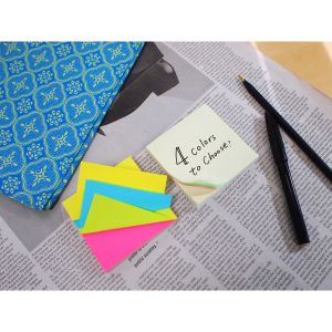 Stick'n Самозалепващи се листчета Alternate, 76 x 76 mm, неонови, 100 листа