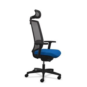 Ергономичен стол Rim Victory VI 1401, Synchronous ST2 механизъм, до 120 kg, син, сглобена мостра