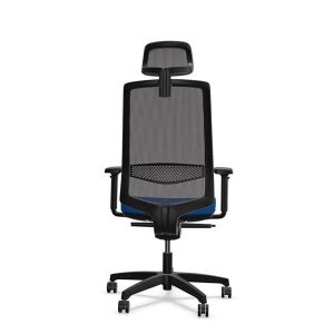 Ергономичен стол Rim Victory VI 1401, Synchronous ST2 механизъм, до 120 kg, син, сглобена мостра