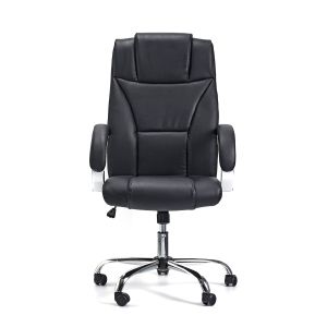 Директорски стол Aida, екокожа, Tilt механизъм, до 130 kg, черен