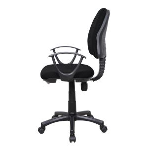 Офис стол Work@Smart, текстил, до 120 kg, черен