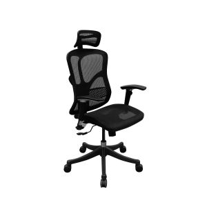 Ергономичен стол RFG TECH@SMART, Multi-function механизъм, до 250 kg, черен