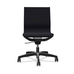 Ергономичен стол Rim Zero ZG 1351 Black, меш, пластмасова основа, черен