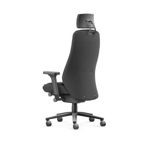 Ергономичен стол Interstuhl TF118 24/7, екокожа и текстил, Synchronous механизъм, до 150 kg, черен