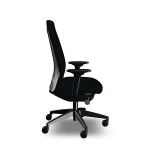 Ергономичен стол Interstuhl Every EV117, текстил, Synchronous механизъм, полиамидна основа, черен