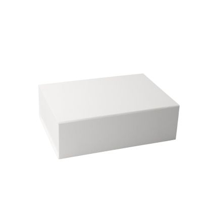 Office 1 Кутия Natural, с магнитно затваряне, сгъваема, 20 х 18 х 8 cm, бяла