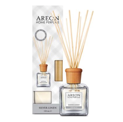Ароматизатор Areon Home Perfume, пръчици, Silver Linen, 150 ml