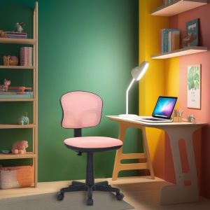 Детски стол RFG Honey Black, меш, до 100 kg, розов