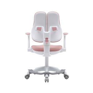 Детски стол RFG Ergo Cute White, текстил, до 100 kg, розов
