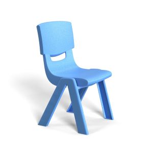 Детски стол RFG Chico, пластмасов, с облегалка, 41 х 35 х 62 cm, син