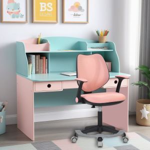 Детски стол RFG Sweety Black, меш, до 100 kg, розов